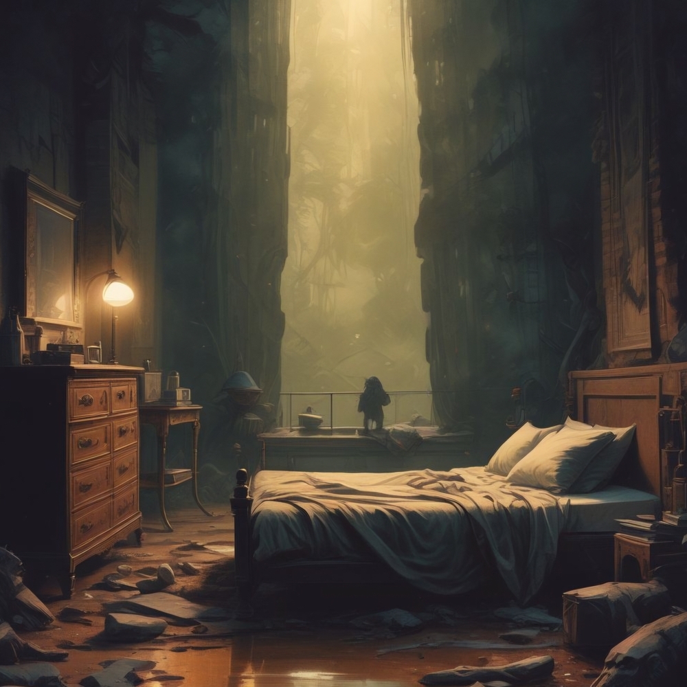 Enchanted Woodland Bedroom Art Print